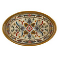 Gemstone Sand Oval Tray 18" x 12"